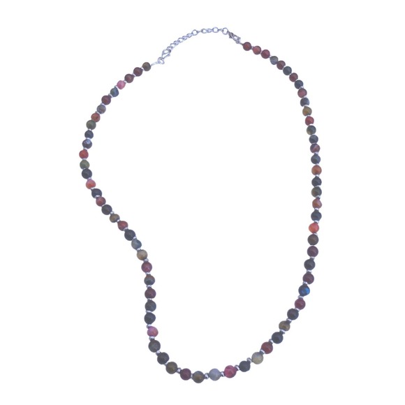Colorful agate necklace 815